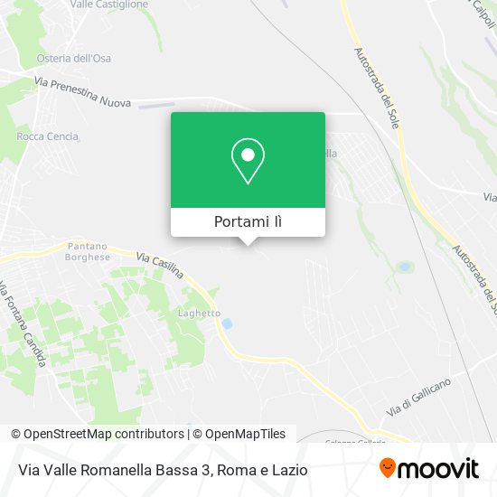 Mappa Via Valle Romanella Bassa 3