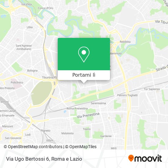 Mappa Via Ugo Bertossi 6