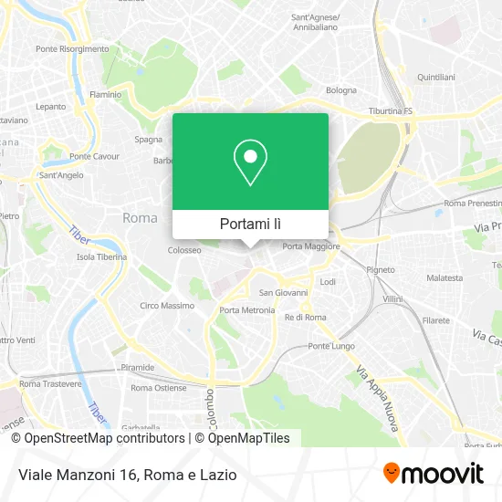 Mappa Viale Manzoni 16