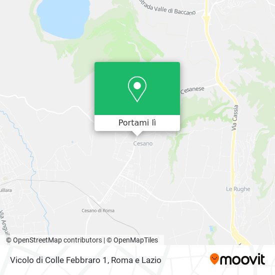 Mappa Vicolo di Colle Febbraro 1
