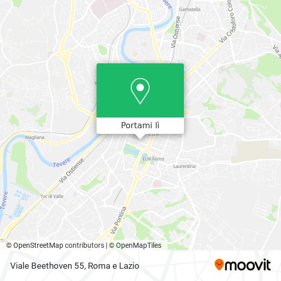 Mappa Viale Beethoven 55