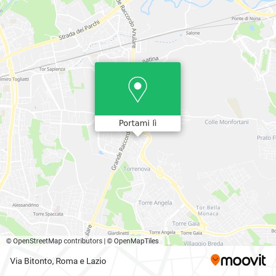 Mappa Via Bitonto