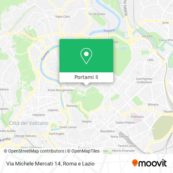 Mappa Via Michele Mercati 14