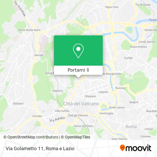 Mappa Via Golametto 11