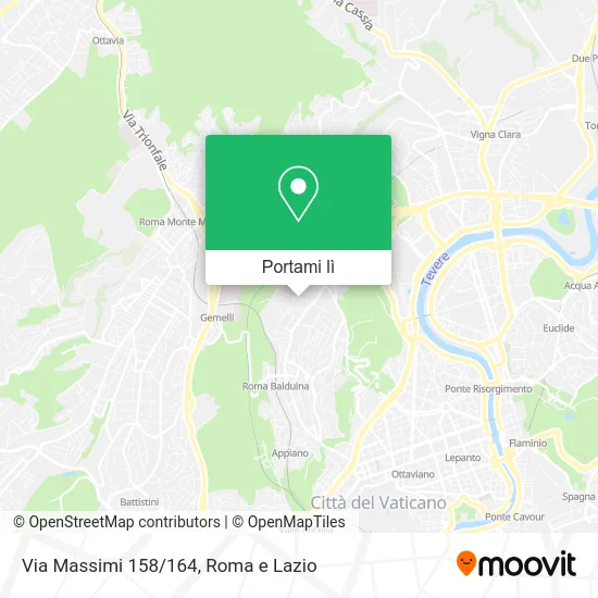 Mappa Via Massimi 158/164