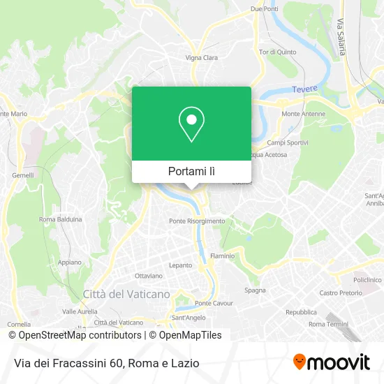 Mappa Via dei Fracassini 60