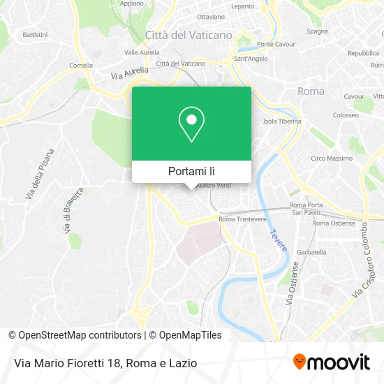 Mappa Via Mario Fioretti 18