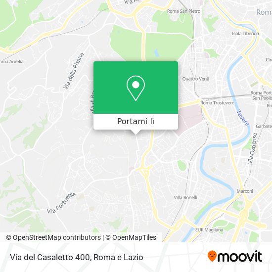 Mappa Via del Casaletto 400
