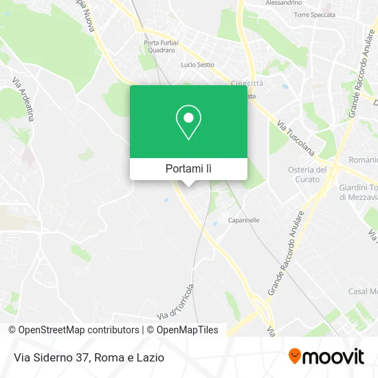 Mappa Via Siderno 37