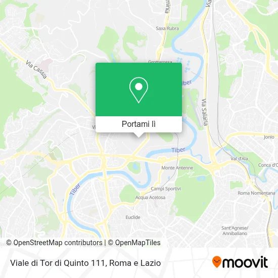 Mappa Viale di Tor di Quinto 111