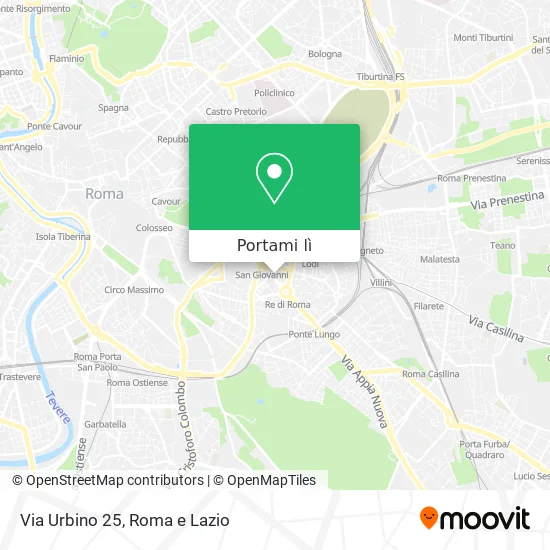 Mappa Via Urbino 25
