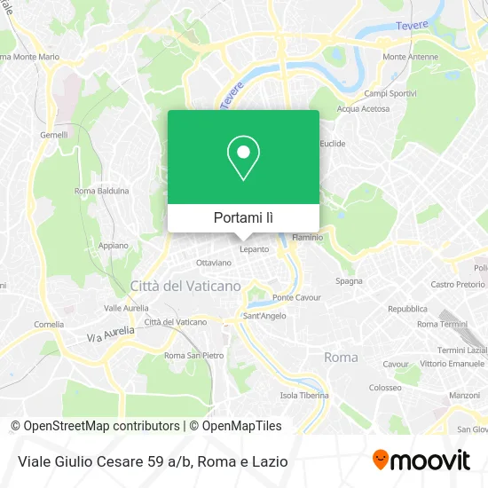 Mappa Viale Giulio Cesare 59 a/b