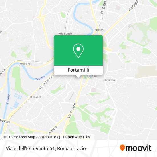 Mappa Viale dell'Esperanto 51