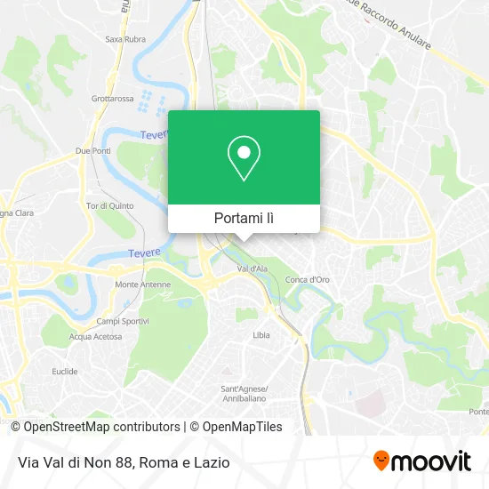 Mappa Via Val di Non 88