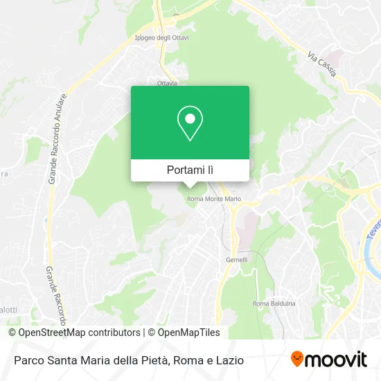 Mappa Parco Santa Maria della Pietà