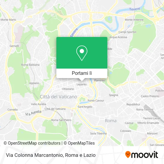 Mappa Via Colonna Marcantonio