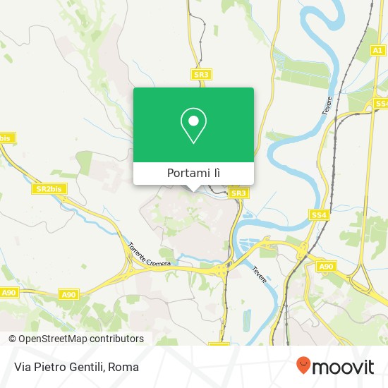 Mappa Via Pietro Gentili
