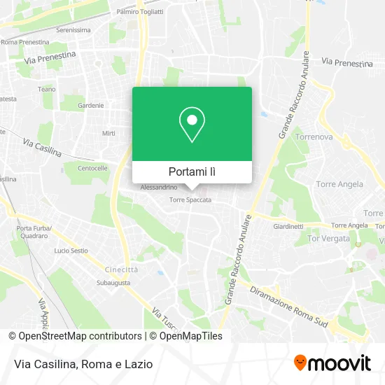 Mappa Via Casilina