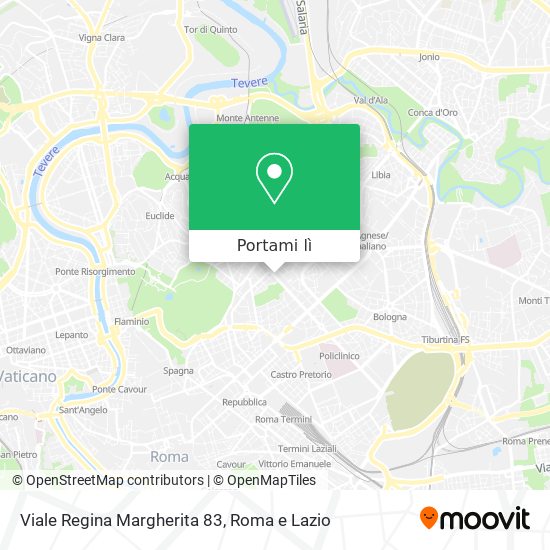 Mappa Viale Regina Margherita 83