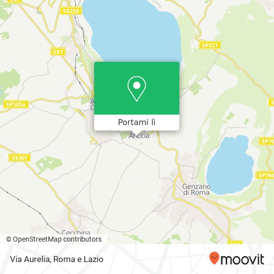 Mappa Via Aurelia