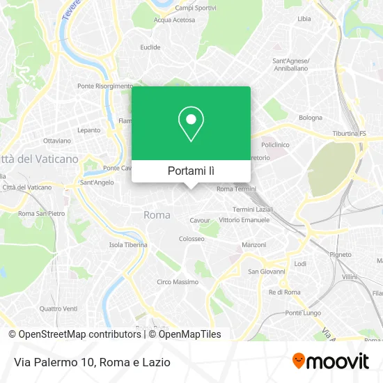 Mappa Via Palermo 10