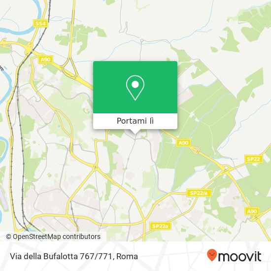 Mappa Via della Bufalotta 767/771