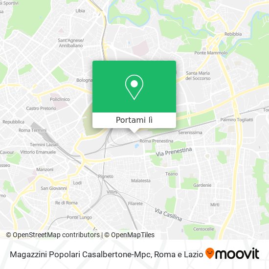 Mappa Magazzini Popolari Casalbertone-Mpc