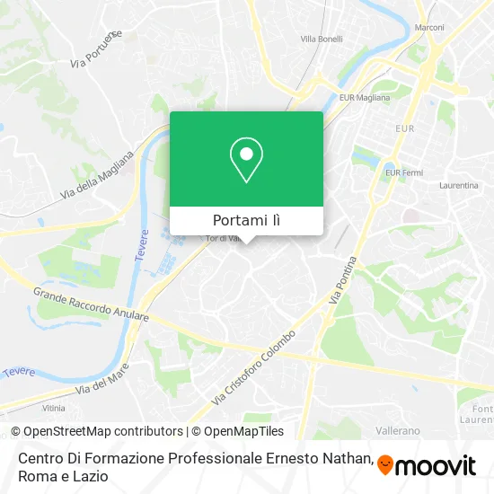 Mappa Centro Di Formazione Professionale Ernesto Nathan