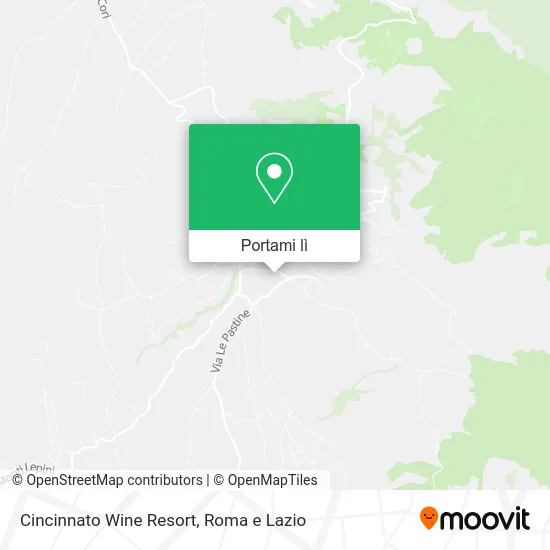 Mappa Cincinnato Wine Resort