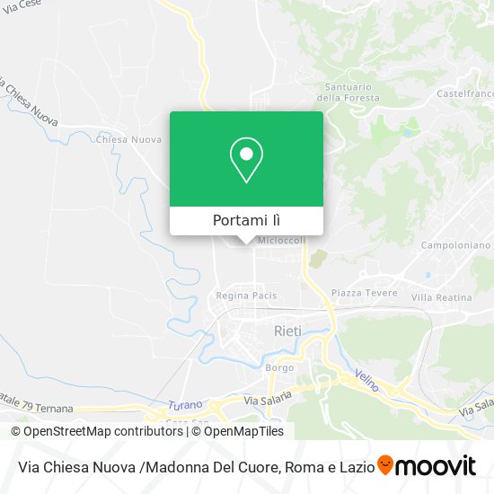 Mappa Via Chiesa Nuova /Madonna Del Cuore