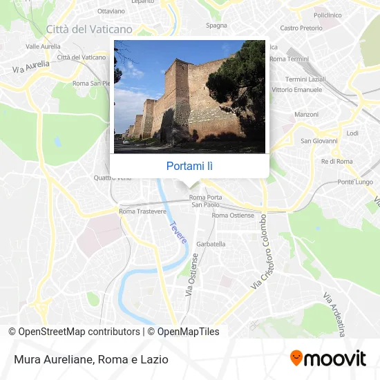 Mappa Mura Aureliane