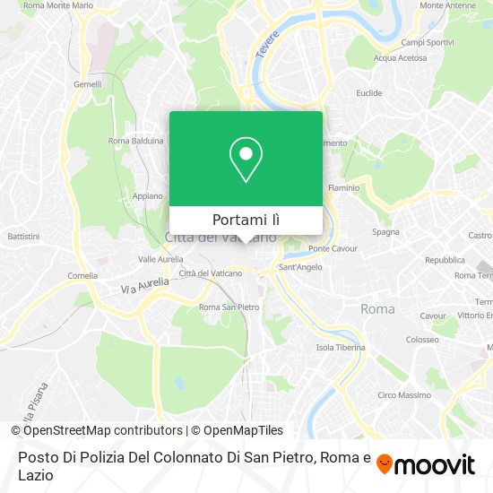 Mappa Posto Di Polizia Del Colonnato Di San Pietro