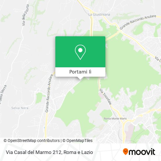Mappa Via Casal del Marmo 212