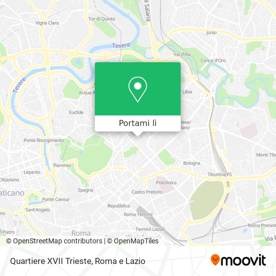 Mappa Quartiere XVII Trieste