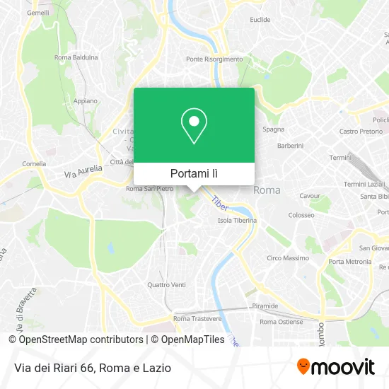 Mappa Via dei Riari 66