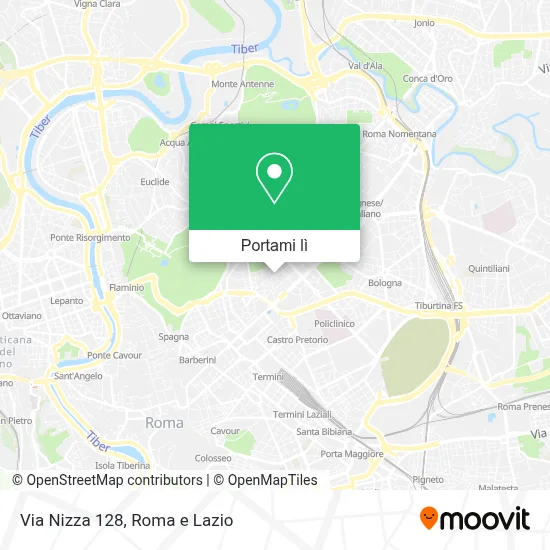 Mappa Via Nizza 128