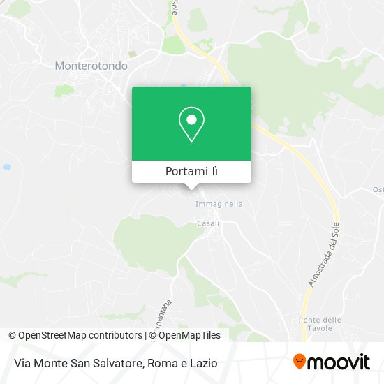 Mappa Via Monte San Salvatore
