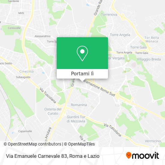Mappa Via Emanuele Carnevale 83