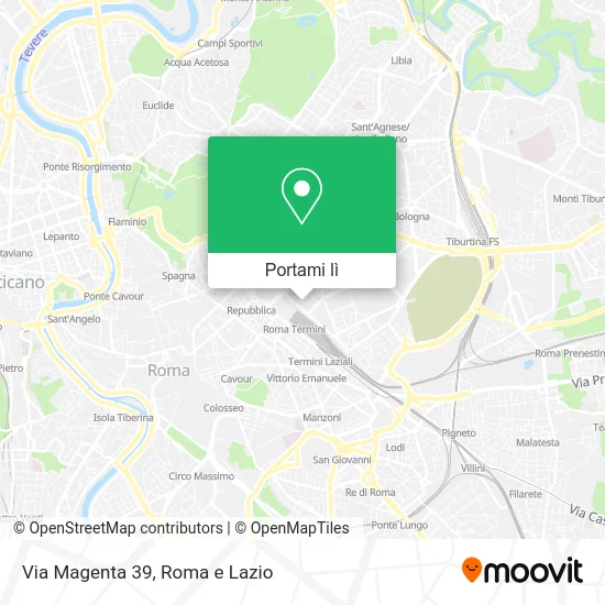 Mappa Via Magenta 39