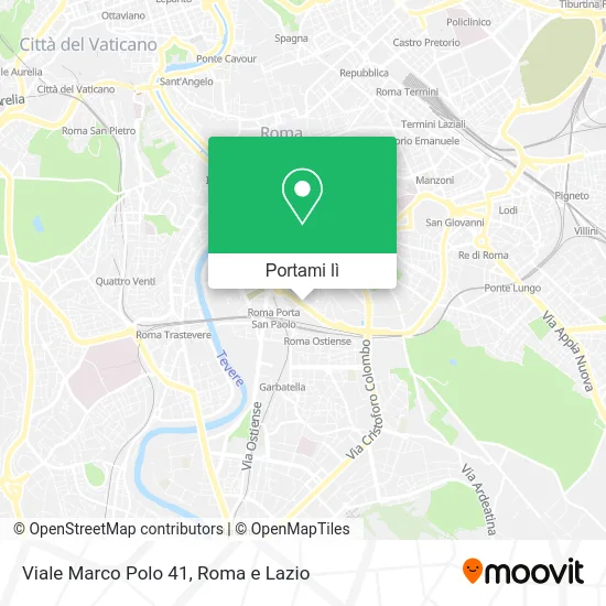 Mappa Viale Marco Polo 41