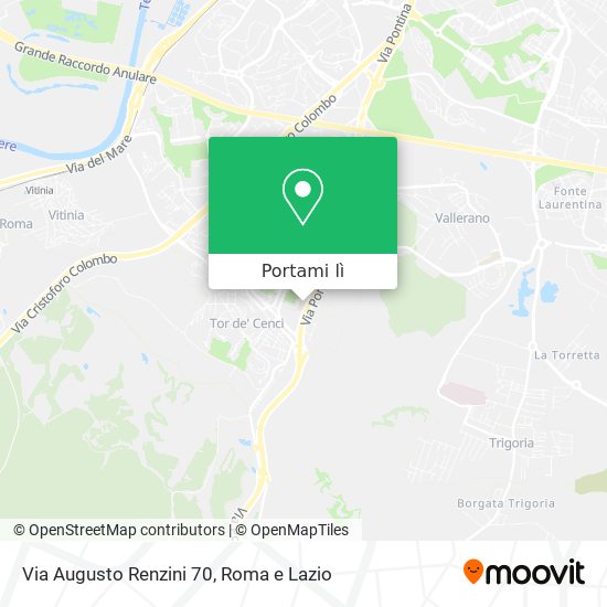 Mappa Via Augusto Renzini 70
