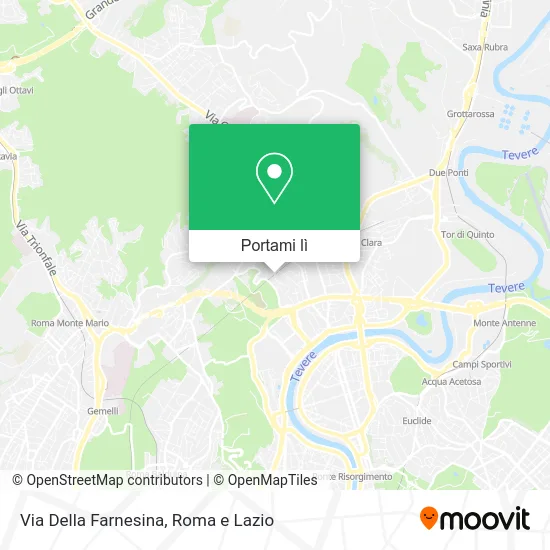 Mappa Via Della Farnesina