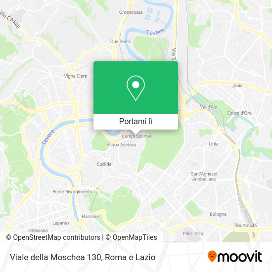 Mappa Viale della Moschea 130