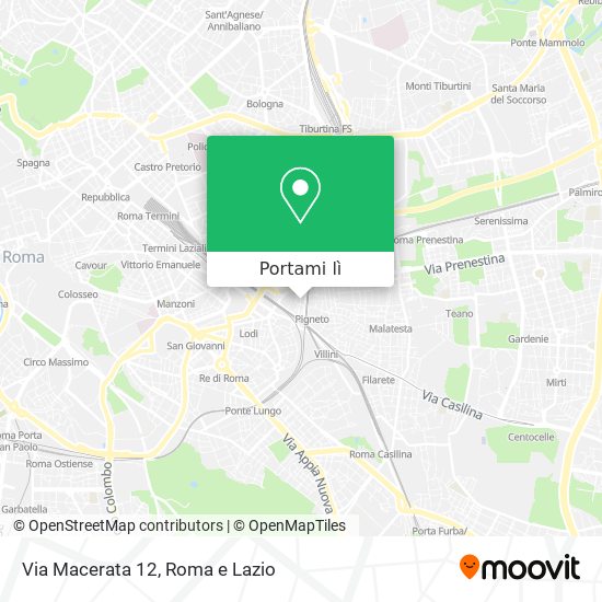 Mappa Via Macerata 12