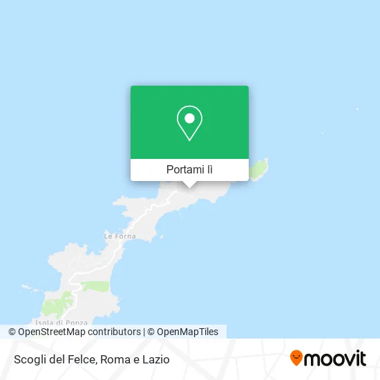 Mappa Scogli del Felce