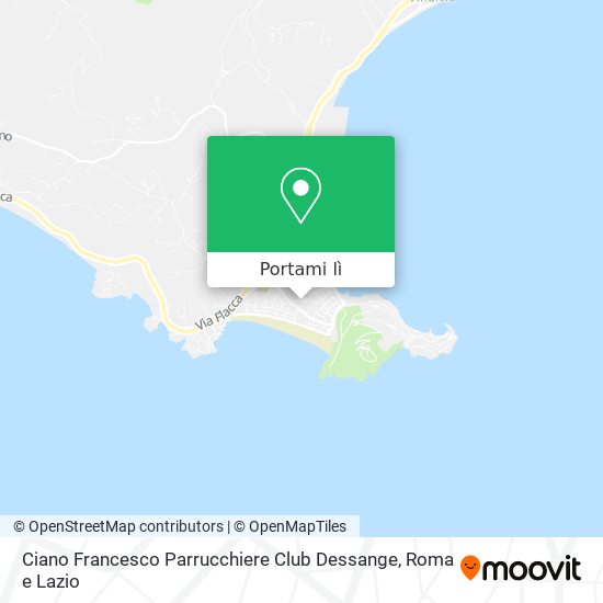 Mappa Ciano Francesco Parrucchiere Club Dessange