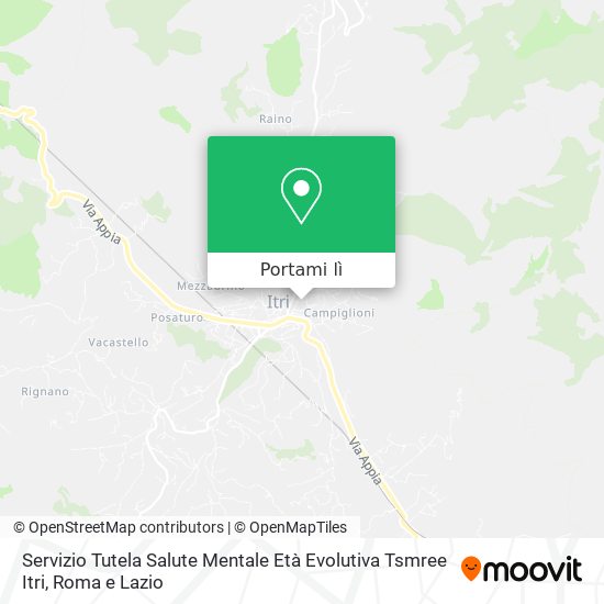 Mappa Servizio Tutela Salute Mentale Età Evolutiva Tsmree Itri