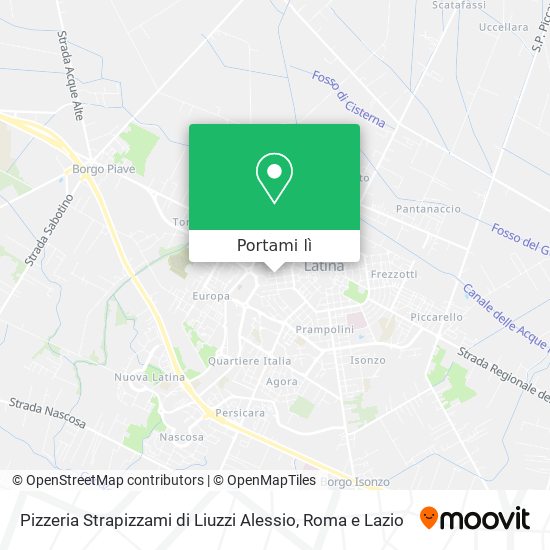 Mappa Pizzeria Strapizzami di Liuzzi Alessio