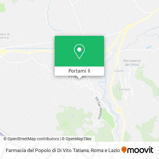 Mappa Farmacia del Popolo di Di Vito Tatiana