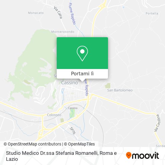 Mappa Studio Medico Dr.ssa Stefania Romanelli